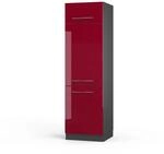 Vicco K&uuml;hlumbauschrank Fame-Line Hochschrank f&uuml;r die K&uuml;che Bordeaux
