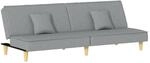 vidaXL Schlafsofa Hellgrau Stoff 351900