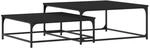 vidaXL Satztische 2 Stk. Schwarz Holzwerkstoff Modell 4