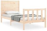vidaXL Massivholzbett ohne Matratze 100x200 cm Kiefernholz 3193196