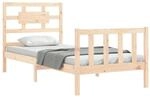 vidaXL Massivholzbett ohne Matratze 90x200 Kiefernholz 3192541