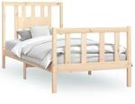 vidaXL Massivholzbett mit Kopfteil Kiefer 90x200 cm1667409