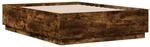vidaXL Bettgestell R&auml;uchereiche 120x190 cm Holzwerkstoff 3209748