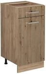 Vicco K&uuml;chenunterschrank R-Line Artisan-Eiche/Goldkraft Eiche 40 cm ohne
