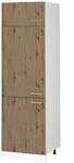 Vicco K&uuml;hlumbauschrank R-Line Hochschrank f&uuml;r die K&uuml;che Artisan-Eiche/Wei&szlig;...