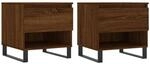 vidaXL Couchtische 2 Stk. Braun Eichen-Optik 50x46x50 cm Holzwerkstoff Modell 2