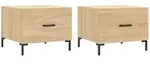 vidaXL Couchtische 2 Stk. Sonoma-Eiche 50x50x40 cm Holzwerkstoff Modell 2 vidaXL Couchtische 2 Stk. Sonoma-Eiche 50x50x40 cm Holzwerkstoff Modell 2