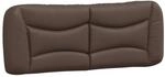 vidaXL Kopfteil-Kissen Hvar Braun 120 cm Kunstleder 374570