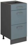 Vicco K&uuml;chenunterschrank R-Line Blau-Grau Anthrazit 40 cm mit Schubladen ohne