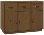 vidaXL Sideboard Honigbraun 100x40x75 cm Massivholz Kiefer 820150