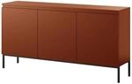 Selsey Sideboard Bemmi 150 cm Ziegelrot mit Schwarzen Beinen