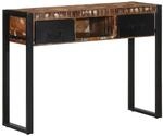 vidaXL Konsolentisch Mehrfarbig 100x35x75 cm Massivholz Altholz 4015928