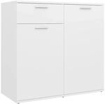 vidaXL Sideboard Wei&szlig; 80x36x75 cm Holzwerkstoff 805770