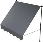 Juskys Klemmmarkise Kapstadt 200 x 120 cm Grau