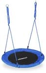 Relaxdays Nestschaukel Stahl Blau H&ouml;henverstellbar 90 cm 2,5 kg