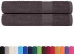 vidaXL Saunat&uuml;cher 2 Stk Anthrazit 80x200 cm 360 g/m&sup2; 100% Baumwolle 136693