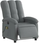 vidaXL Massagesessel Elektrisch Dunkelgrau Samt Modell 9