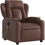 vidaXL Massagesessel Elektrisch Braun Kunstleder Modell 5