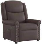 vidaXL Massagesessel Braun Gl&auml;nzendes Kunstleder 4015679