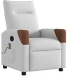 vidaXL Massagesessel Wolkengrau Stoff 4104816