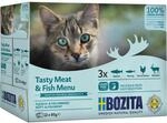 Bozita Katzen-Nassfutter Pouch Multibox Fisch & Fleisch in Sauce 12 x 85 g