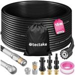 Tectake Rohrreinigungsschlauch Set 8 Teilig In 2 Gr&ouml;&szlig;en Starre und Rotierende