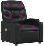 vidaXL Massagesessel Schwarz Kunstleder Modell 8