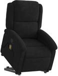 vidaXL Massagesessel mit Aufstehhilfe Schwarz Samt Modell 1