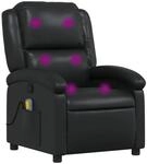 vidaXL Massagesessel Schwarz Kunstleder Modell 4