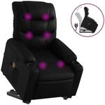 vidaXL Massagesessel mit Aufstehhilfe Schwarz Kunstleder Modell 9