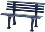 PROREGAL Gartenbank Antigua 2 Sitzer Blau HxBxT 74 x 120 x 54 cm Witterungskunststoff