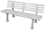 PROREGAL Gartenbank Antigua 3 Sitzer Wei&szlig; HxBxT 74 x 150 x 54 cm