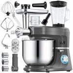KESSER K&uuml;chenmaschine K-KM 3000 3 In 1 Fassungsverm&ouml;gen 5.5, 1400 W Anthrazit