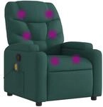 vidaXL Massagesessel Dunkelgr&uuml;n Stoff Modell 5