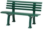 PROREGAL Gartenbank Antigua 2 Sitzer Gr&uuml;n HxBxT 74 x 120 x 54 cm