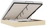 vidaXL Ottoman-Bett ohne Matratze Creme 180x200 cm Stoff 3310901