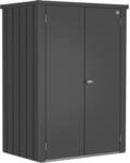 Biohort Terrassenschrank Romeo 181 cm x 132 cm x 87 cm Dunkelgrau-Metallic