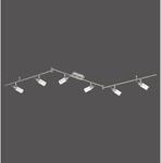 Just Light. LED-Spot Max 6-flammig Stahl