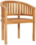 vidaXL Bananenstuhl Massivholz Teak