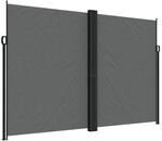 vidaXL Seitenmarkise Ausziehbar Anthrazit 220x600 cm 4004673