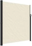 vidaXL Seitenmarkise Ausziehbar Creme 220x600 cm 4004565
