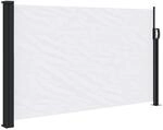 vidaXL Seitenmarkise Ausziehbar Wei&szlig; 120x500 cm 4004406