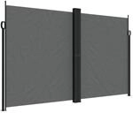 vidaXL Seitenmarkise Ausziehbar Anthrazit 200x600 cm 4004658