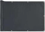 vidaXL Balkon-Sichtschutz Anthrazit 400x75 cm PVC 4005373