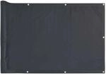 vidaXL Balkon-Sichtschutz Anthrazit 400x120 cm PVC 4005485