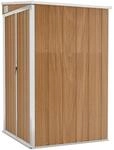 vidaXL Wand-Ger&auml;teschuppen Braun 118x100x178 cm Verzinkter Stahl 1085113