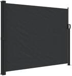 vidaXL Seitenmarkise Ausziehbar Schwarz 160x500 cm 4004429