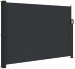 vidaXL Seitenmarkise Ausziehbar Schwarz 140x500 cm 4004414