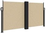 vidaXL Seitenmarkise Ausziehbar Beige 120x600 cm 4004600