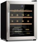 Klarstein Vinamour 16 Uno Weink&uuml;hlschrank 16 Flaschen 42 L 5-18&deg;C 41 dB Glas